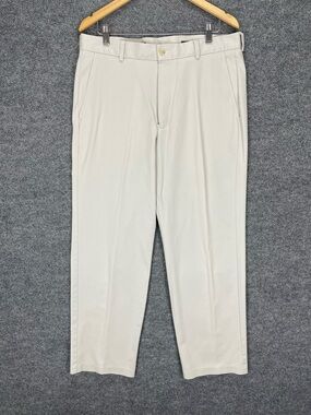 John Nordstrom Pants Men’s 35x30 Beige Ivory Cotton Canvas Chino Khakis
